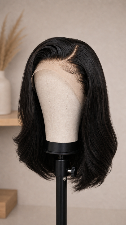 BONANZA Natural Black Zero Trace 13x4 HD Lace Wig mannequin view
