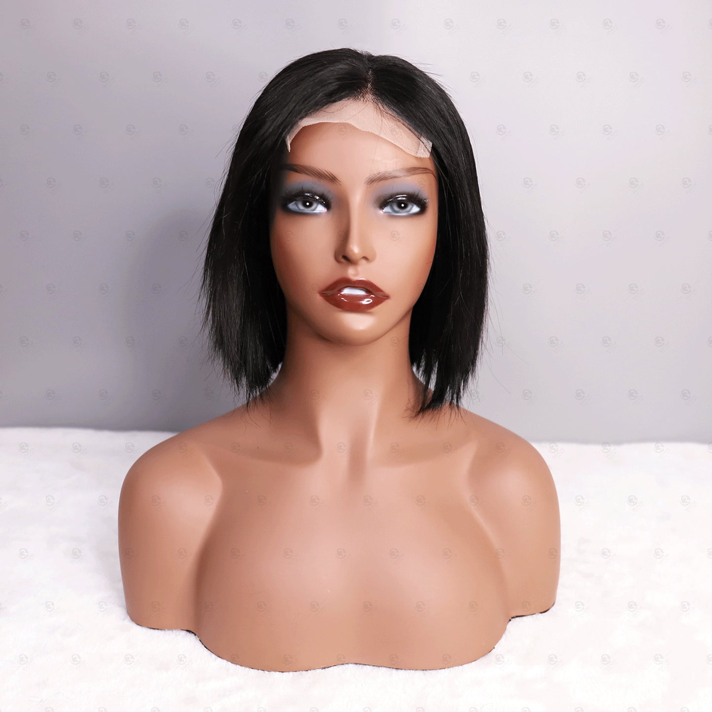 100% Human 4 x 4 Lace Closure BOBO wig head cover