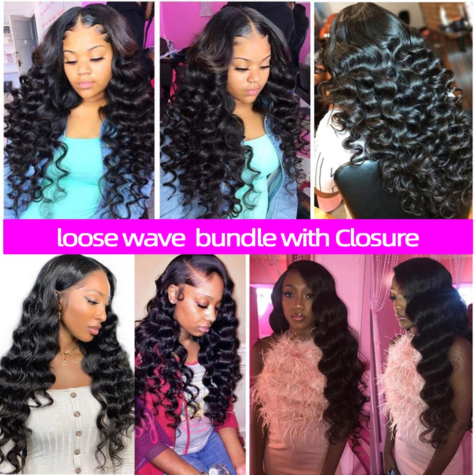 13*4 natrue loose wave Transparent Lace Closure