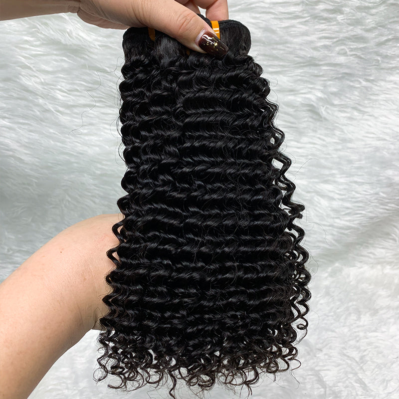 12A 3 Bundles Body Wave Double Drawn Hair Weave Bundle Bone kinky cruly Hair Bundles Human Hair