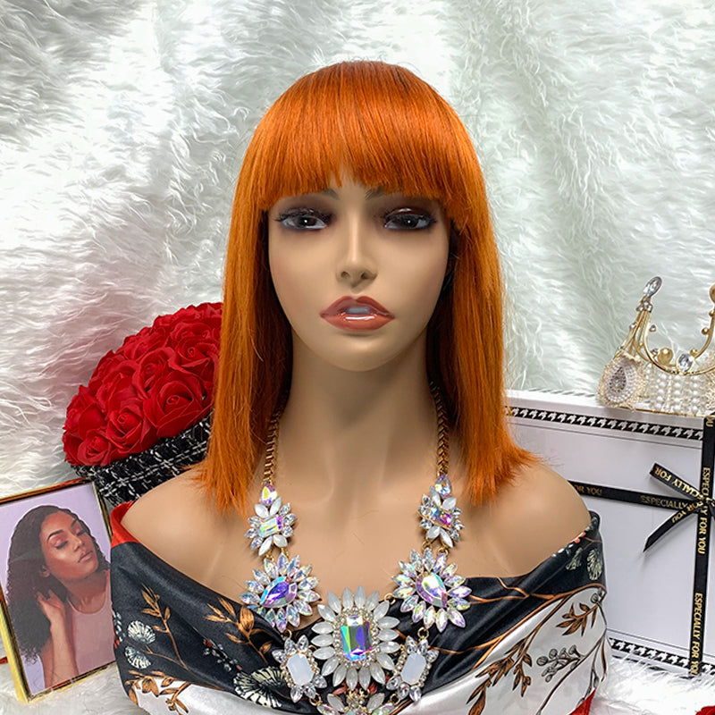 T1B/350 Machine Made Color Humanity Straight Bob Wig