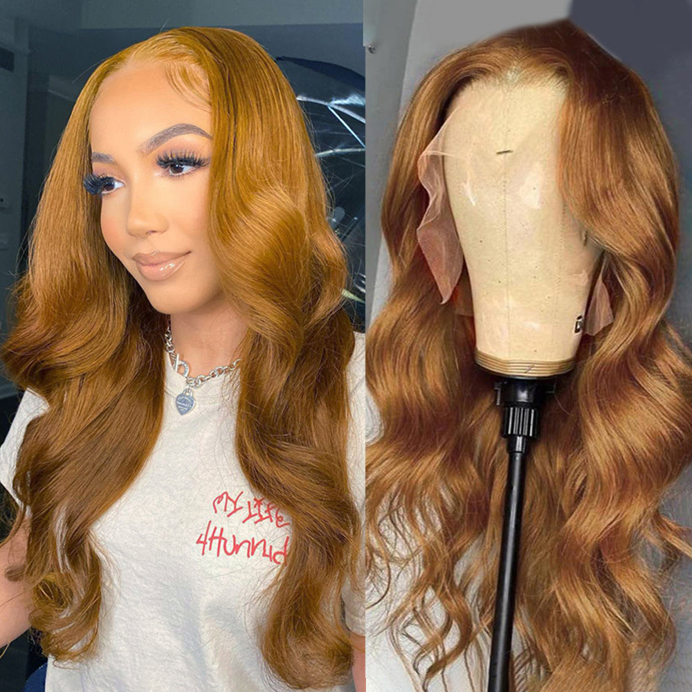 13*4 27 body wave Lace Front Wigs 100% Virgin Human Hair