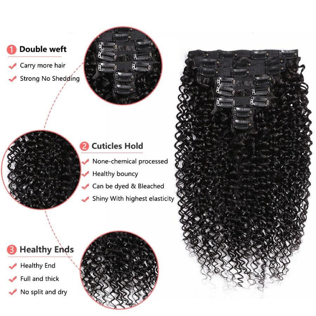 10A Clip In Vietnamese Hair Extensions Body Water Deep Wave Russian Hair Extensions Kinky Straight Curly