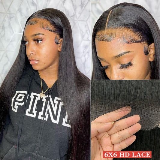 5x5 straight Transparent lace closure