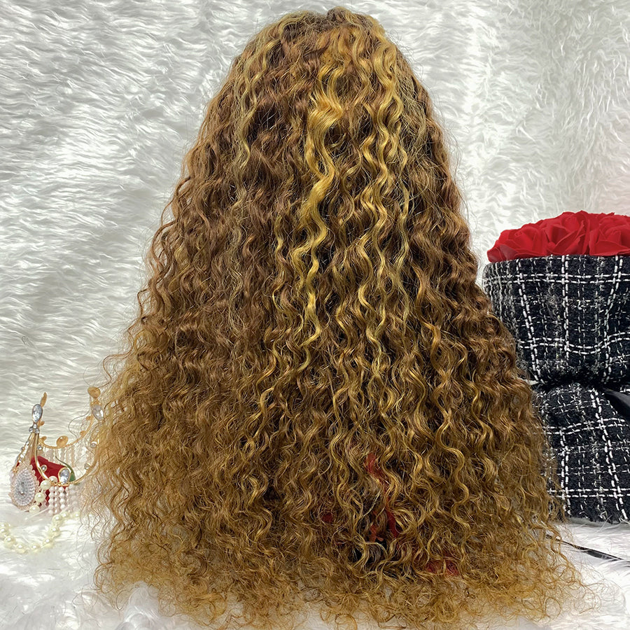 13x4 Brazilian Curly Full Lace Human Hair Wig