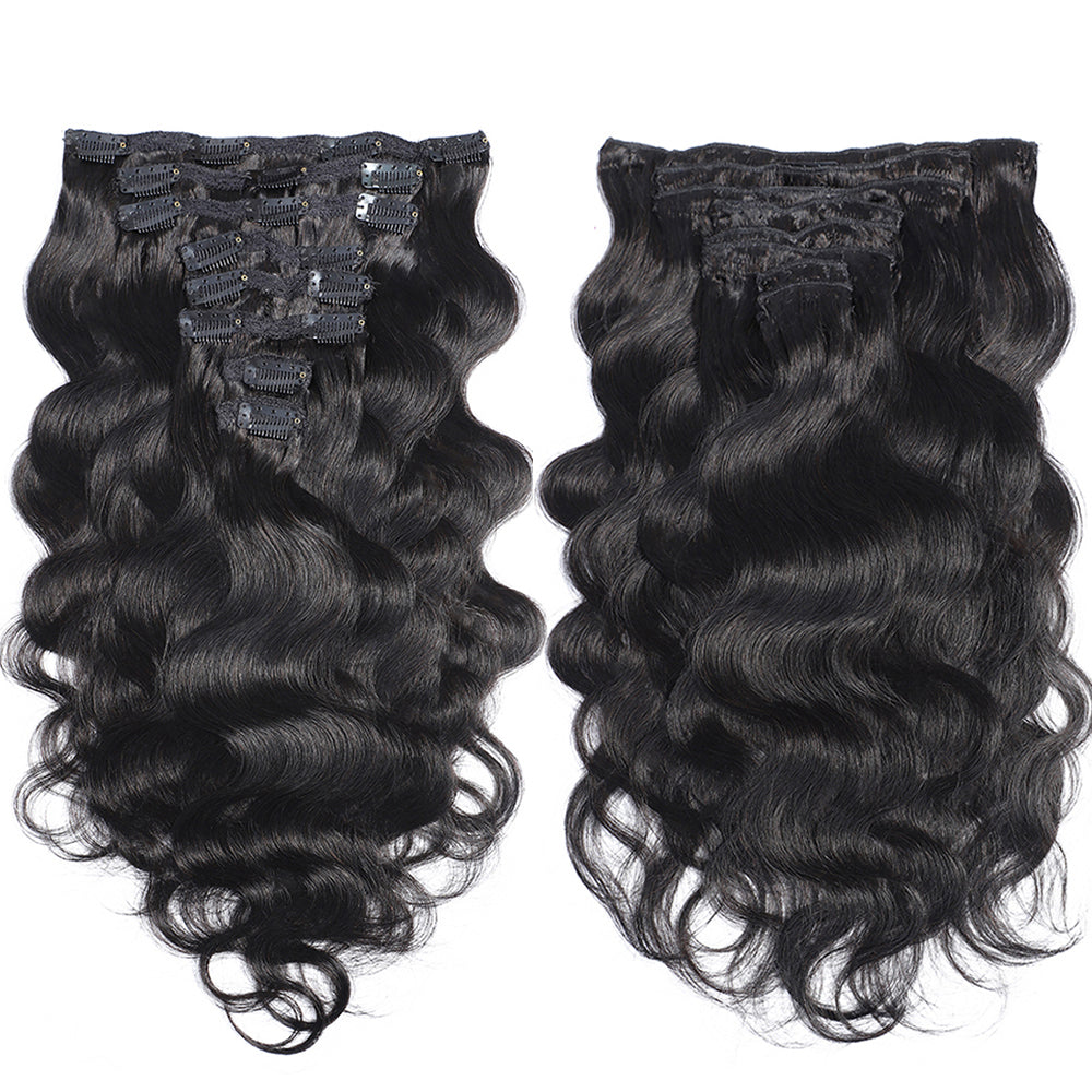10A body wave Clip In Vietnamese Hair Extensions Russian Hair Remy Hair