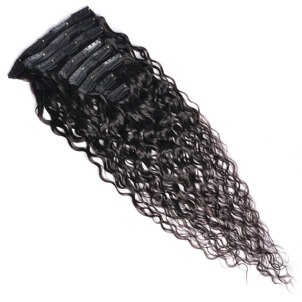 10A Clip In Vietnamese Hair Extensions Body Water Deep Wave Russian Hair Extensions Kinky Straight Curly