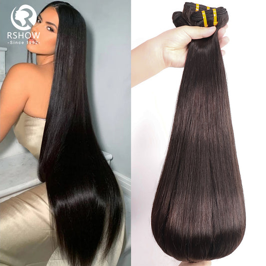 SDD 3 Bundles straight Double Drawn Hair Weave Bundle Bone Straight Hair Bundles Human Hair