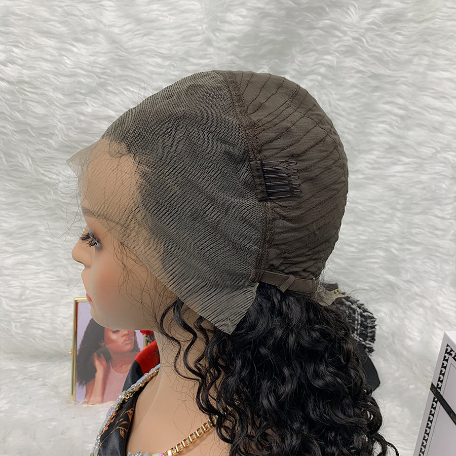 13*4 water Wave Lace Frontal Wigs 100% Virgin Human Hair
