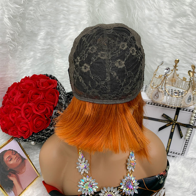 T1B/350 Machine Made Color Humanity Straight Bob Wig