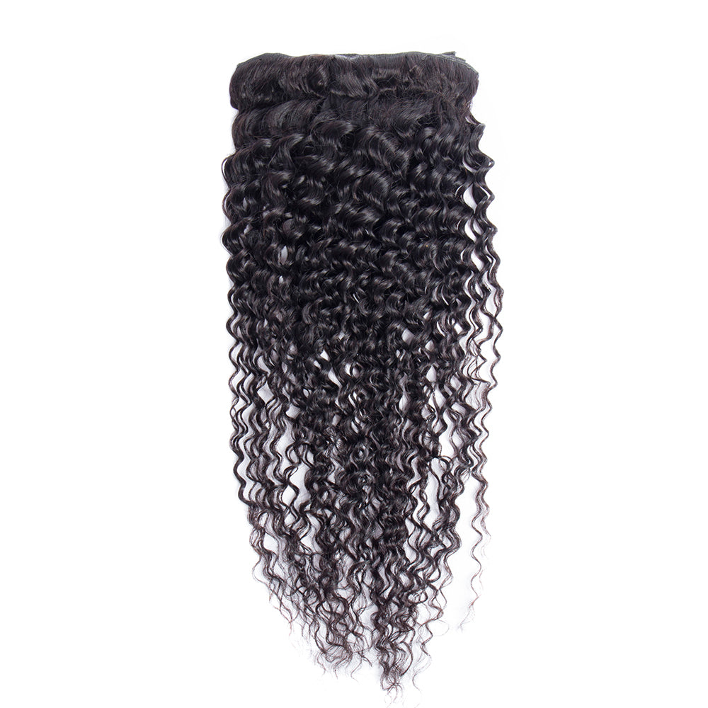 10A deep wave Clip In Vietnamese Hair Extensions Russian Hair Remy Hair