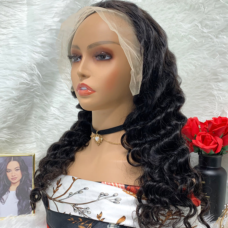 13*4 loose deep Lace Frontal Wigs 100% Virgin Human Hair