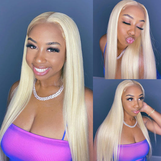 13x6 straight Wig Lace Frontal 613 Wig