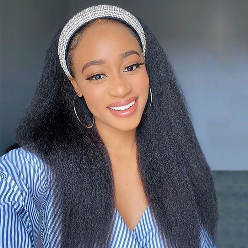 13*4 NATURE kinky straight Lace Front Wigs 100% Virgin Human Hair