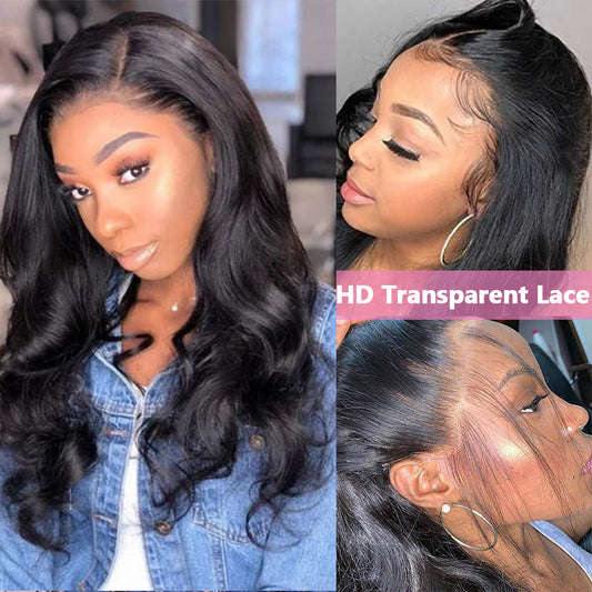 13*4 NATURE body wave Lace Front Wigs 100% Virgin Human Hair