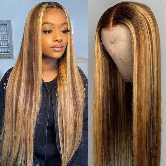 13*4 straight Hd Lace Wig Full Frontal Wig Ombre Wig