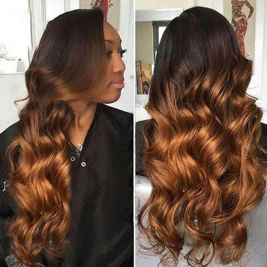 13x6 body wave 1B-30 Lace Frontal Wig 100% Human Hair Virgin Hair