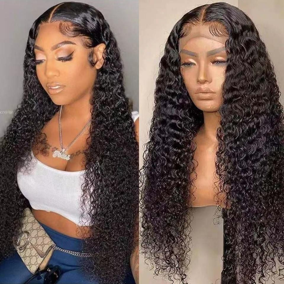13*4 NATURE water wave Lace Front Wigs 100% Virgin Human Hair