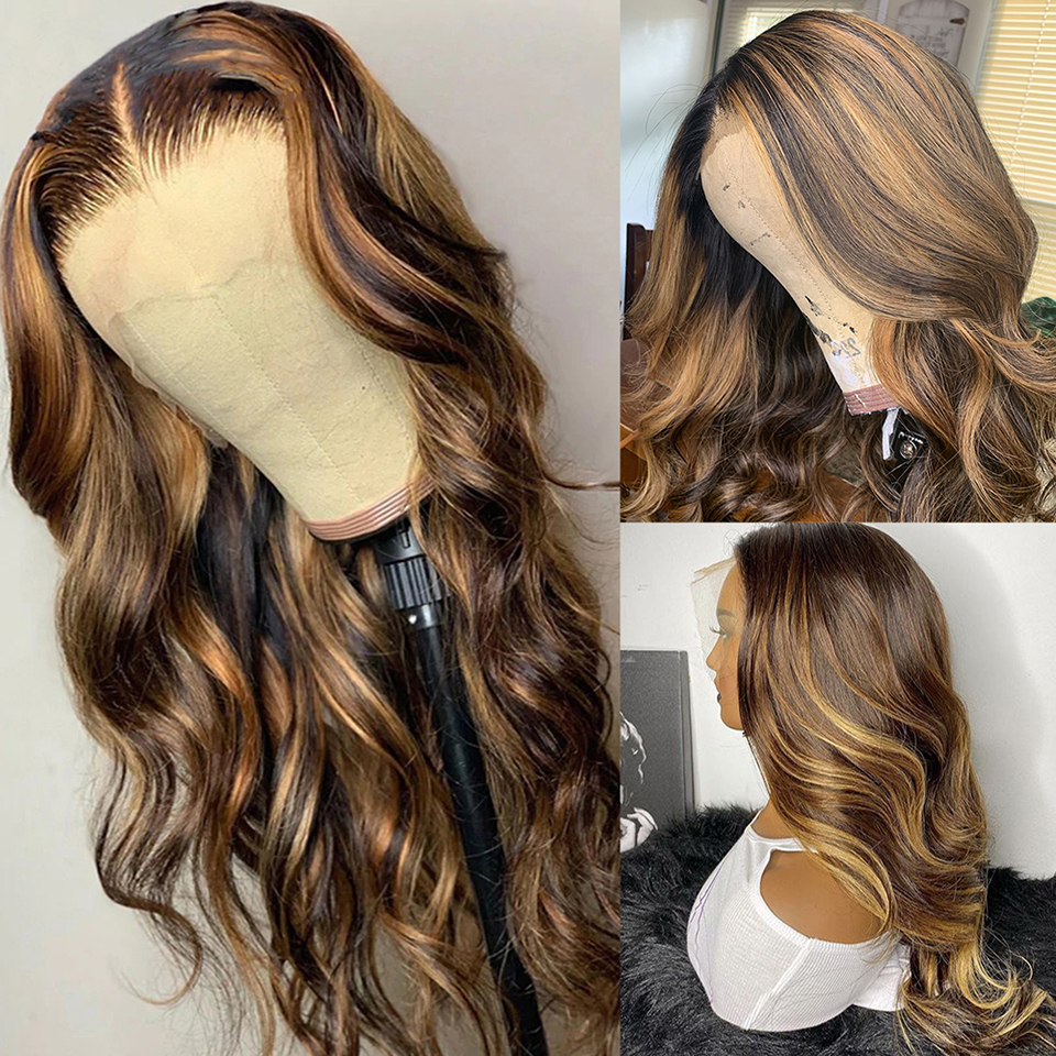 13*4 body wave Lace Wig Full Frontal Wig Ombre Wig
