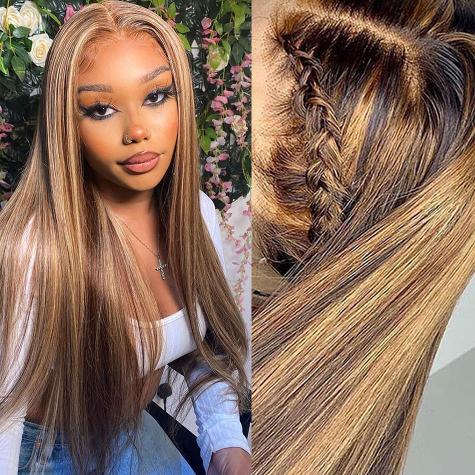 13*4 straight Hd Lace Wig Full Frontal Wig Ombre Wig