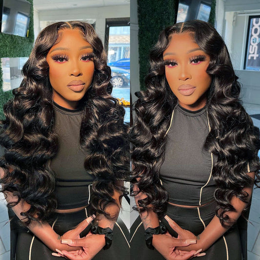 13*4 NATURE loose wave Lace Front Wigs 100% Virgin Human Hair