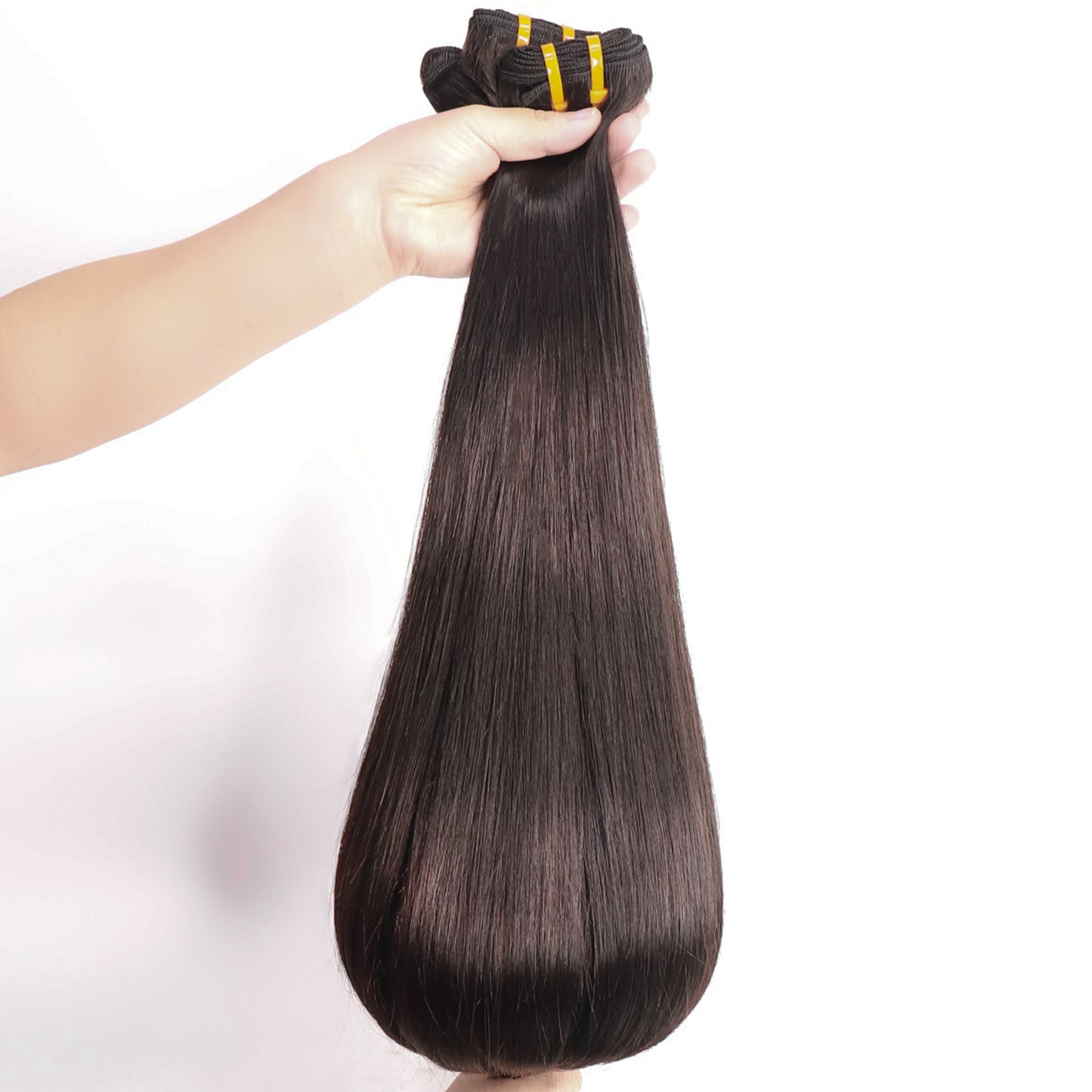 Double Drawn Virgin Hair Straight Bundles Bulk 12A Human Hair