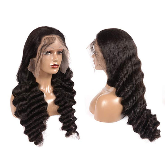 13*4 loose deep Lace Frontal Wigs 100% Virgin Human Hair