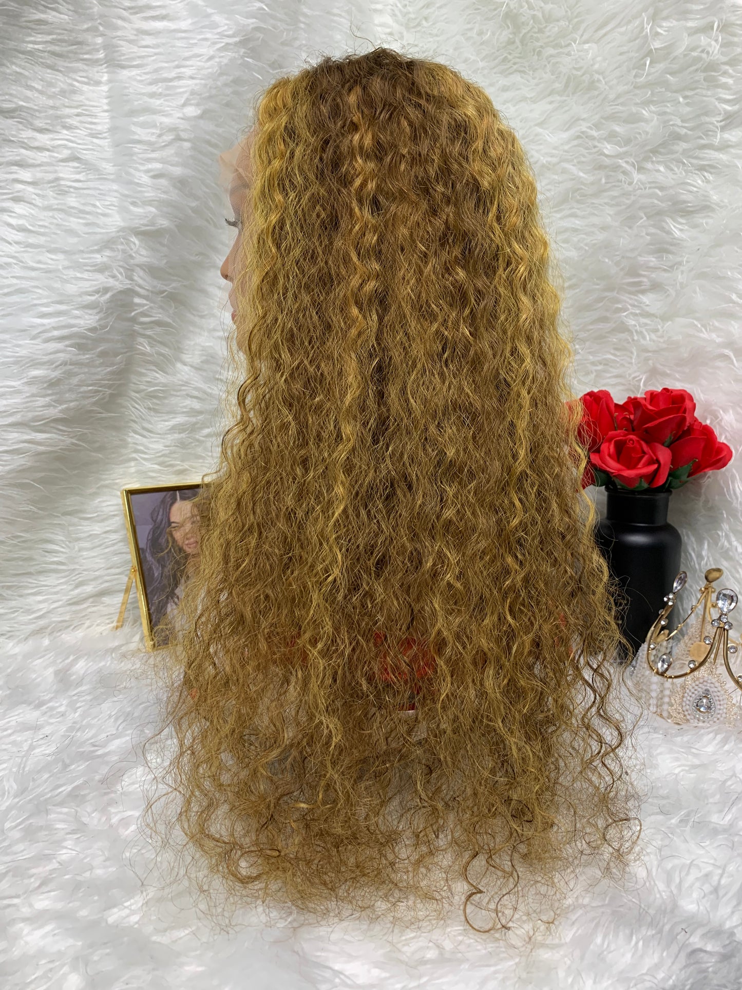 13x4 P4/27 water wave Lace Frontal Wig