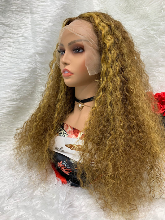 13x4 P4/27 water wave Lace Frontal Wig