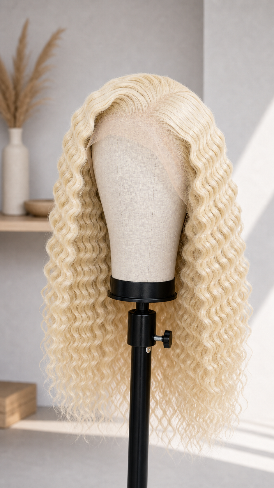 BONANZA 613 Blonde Deep Wave 13x6 HD Lace Wig mannequin view