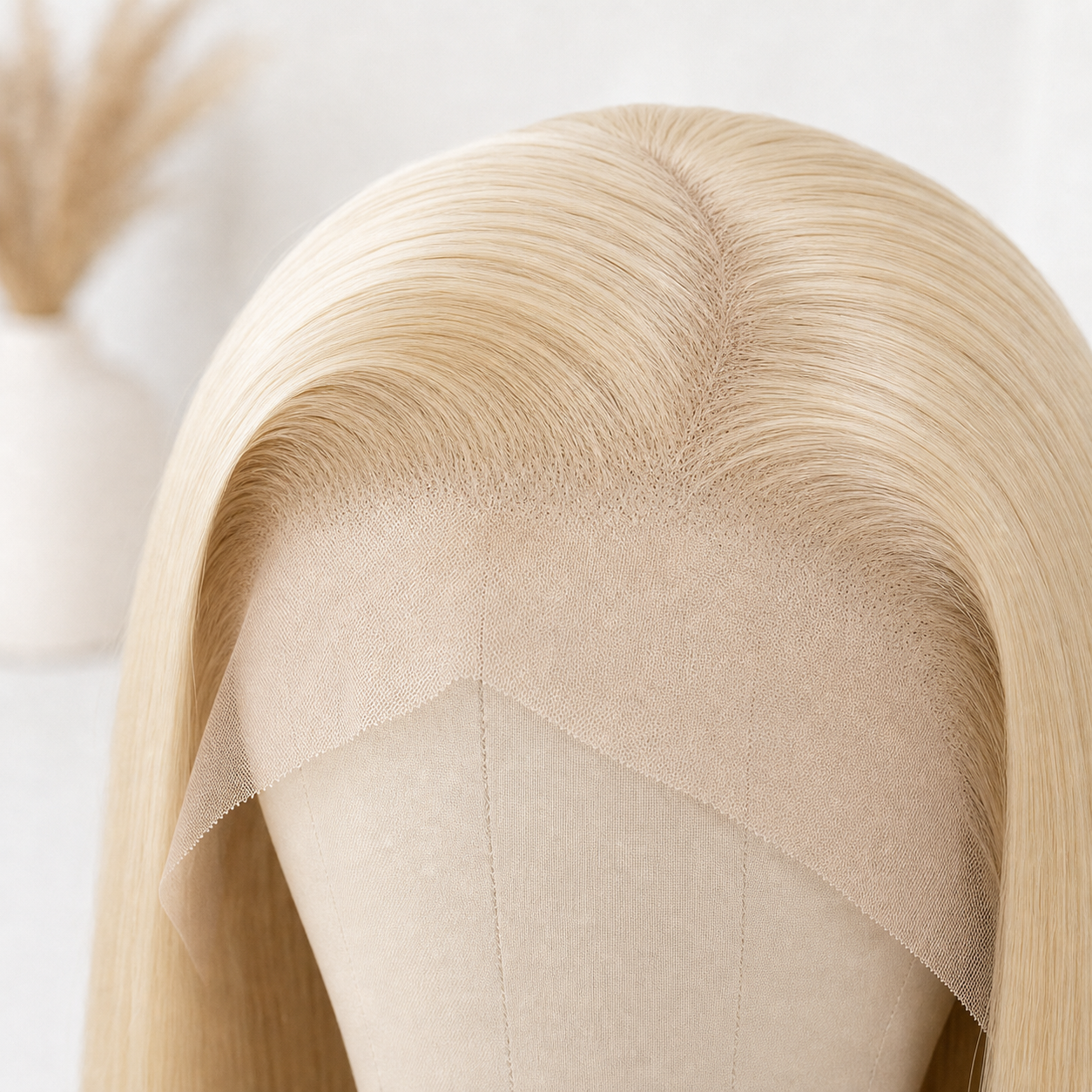 BONANZA 613 Blonde Straight 13x6 HD Lace Wig lace and straight hair detail