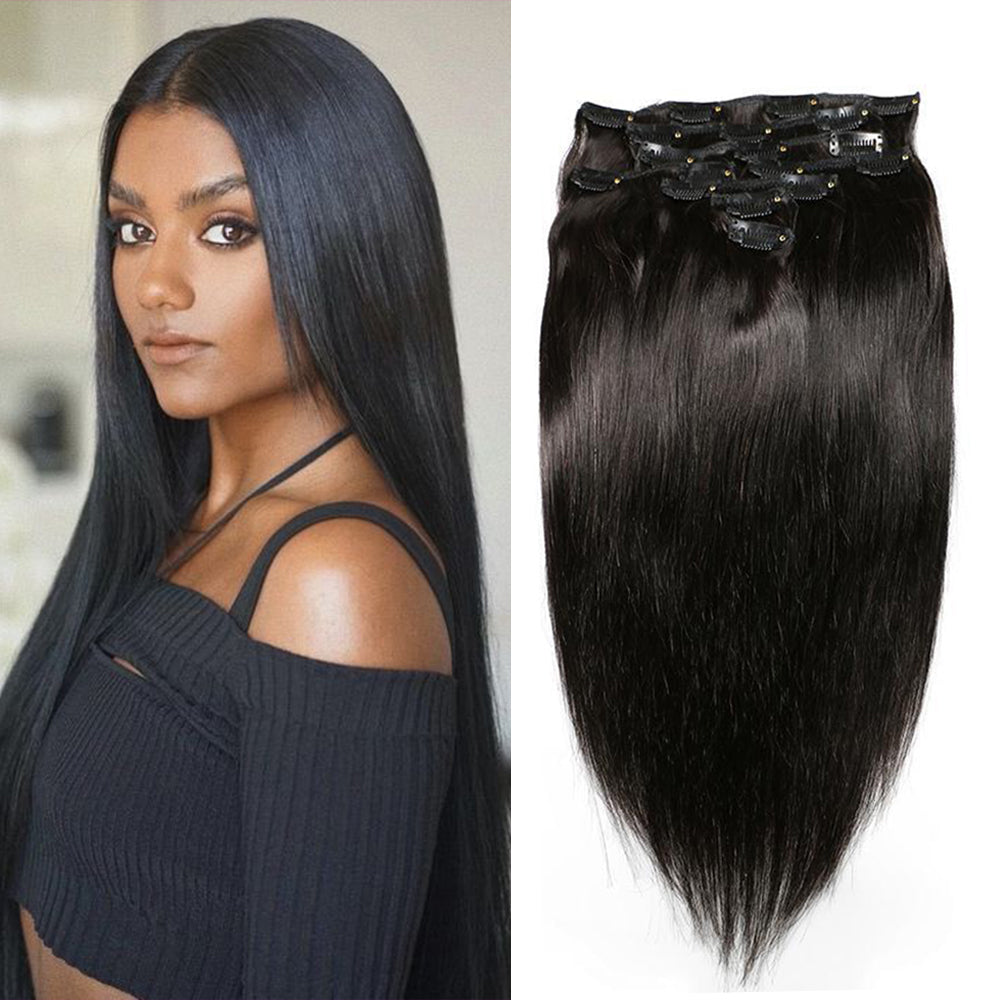 10A Clip In Vietnamese Hair Extensions Body Water Deep Wave Russian Hair Extensions Kinky Straight Curly