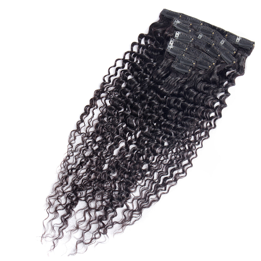 10A deep wave Clip In Vietnamese Hair Extensions Russian Hair  Remy Hair