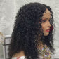 4x4 Jerry cruly Transparent Lace Front Wigs 100% Virgin Jerry Curly Lace Wigs