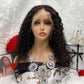 Kinky Jerry Curl Full Lace Wig Water Body Wave Front Wig 13x6 With Transparent Lace