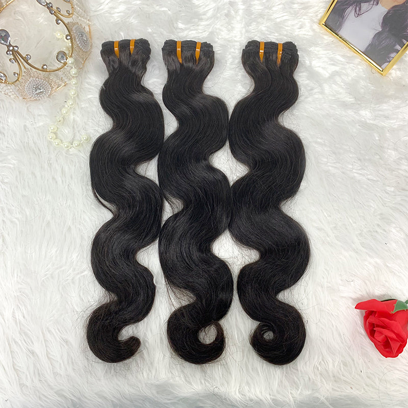 Double Drawn Virgin Hair Straight Bundles Bulk 12A Human Hair