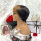 human hair full head set gradual change full mechanism human hair wig head cover