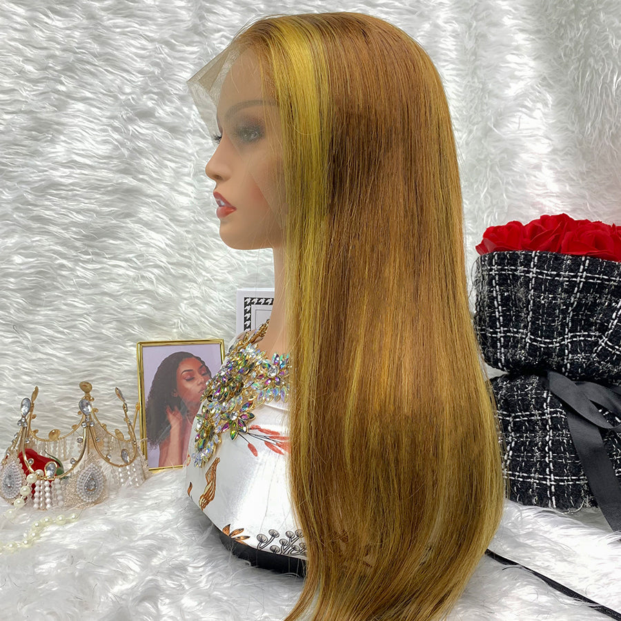 13x4 straight Brazilian Curly Full Lace Human Hair Wig