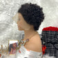 13x1 Brazilian 100% Virgin Hair Pixie Wig Curly  Remy Transparent Lace Short Curly Wigs
