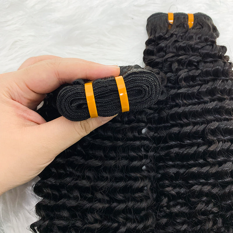 12A 3 Bundles Body Wave Double Drawn Hair Weave Bundle Bone kinky cruly Hair Bundles Human Hair