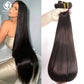 Double Drawn Virgin Hair Straight Bundles Bulk 12A Human Hair