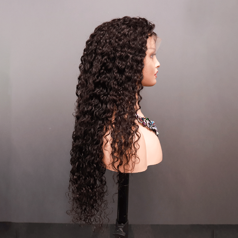 100% Human 13x4 water Lace Frontal Bob wigs head cover