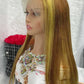 13x1 Piano Brazilian Hair Bob Wig  Cuticle Aligned Ombre T Part Lace Wig