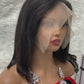 13x4  black Transparent Peruvian Hair Wig Virgin Colored Bob Lace Front Wig Hair