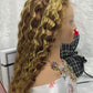 13x4 deep wave Brazilian Curly Lace Human Hair Wig
