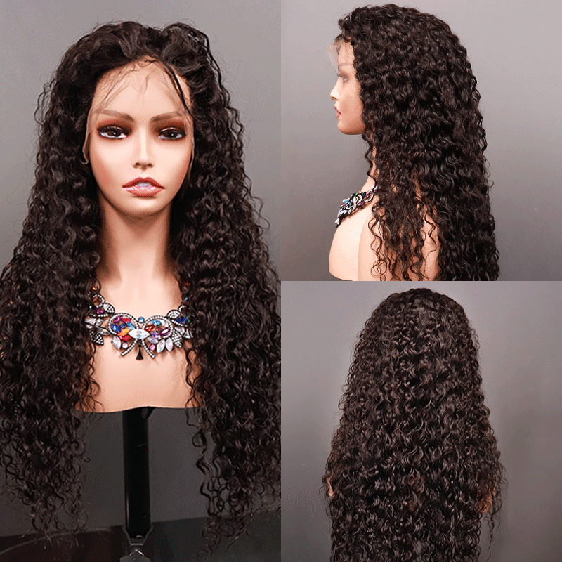 100% Human 13x4 water Lace Frontal Bob wigs head cover