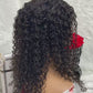 4x4 water wave Transparent Lace Front Wigs 100% Virgin Jerry Curly Lace Wigs