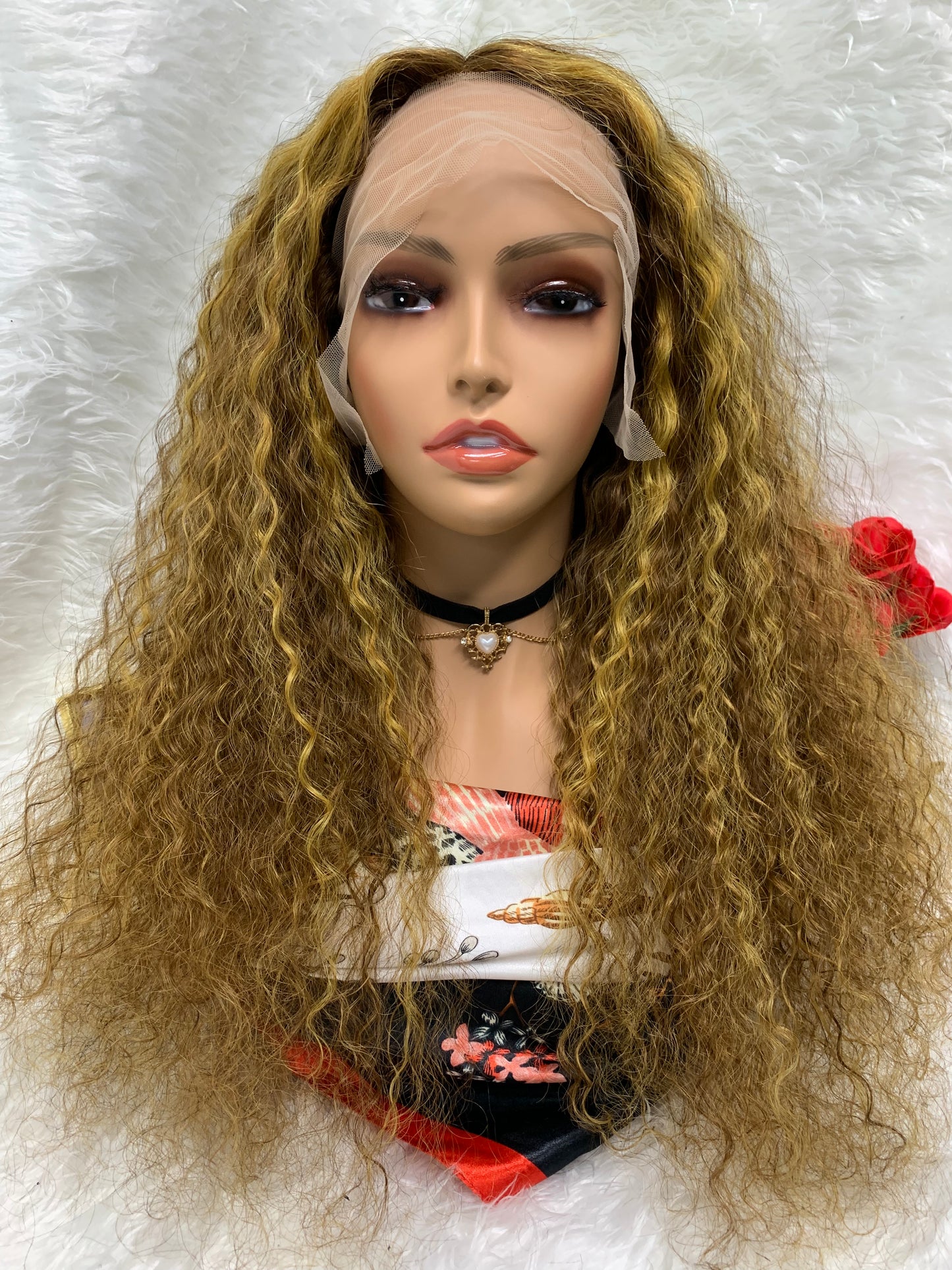 13x4 P4/27 water wave Lace Frontal Wig