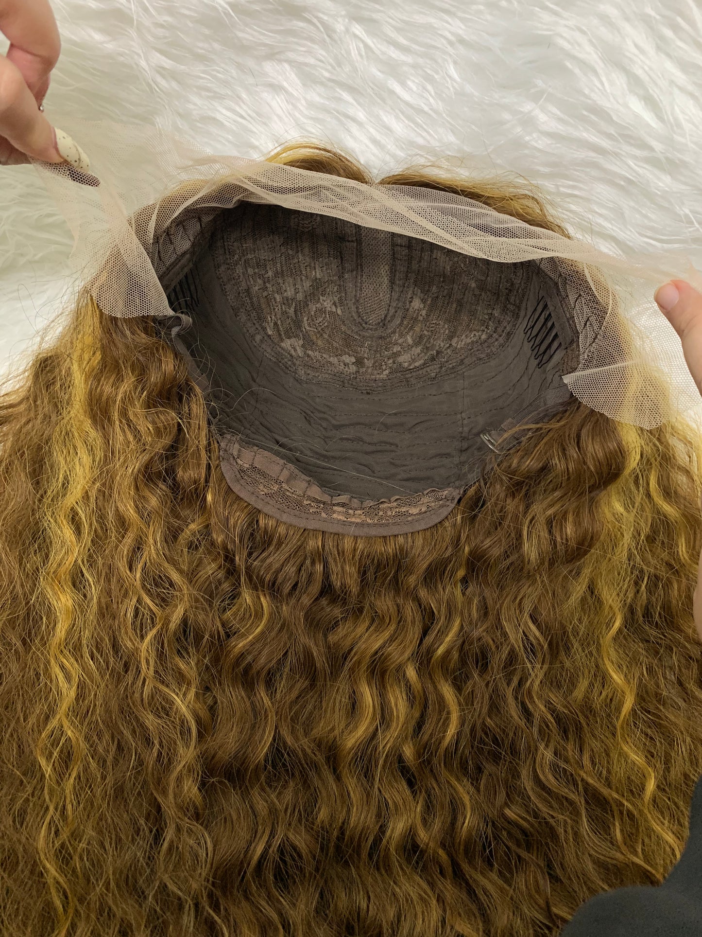 13x4 P4/27 water wave Lace Frontal Wig