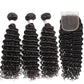 4*4 natrue loose deep Transparent Lace Closure